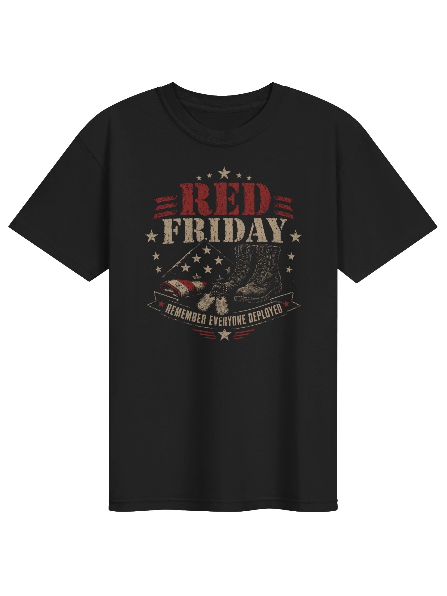 Red Friday Military Family T-Shirt | Patriotic Support Our Troops Tee product image (1)