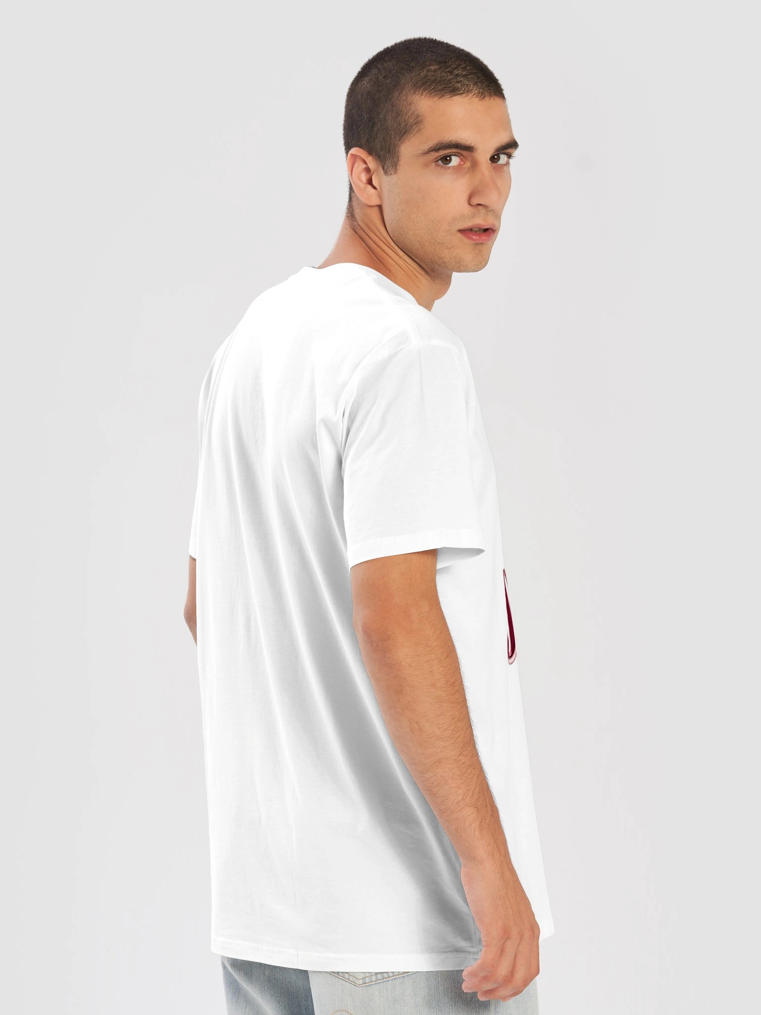 Who You Know: JESUS Burgundy & Blush Premium T-Shirt product image (8)