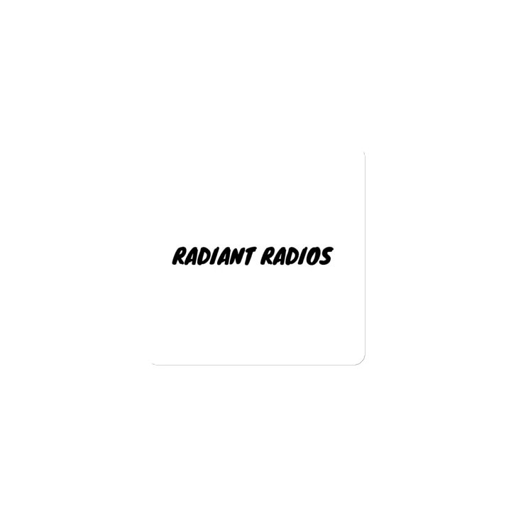 Radiant Radios TEXT Die-Cut Magnets product image (1)