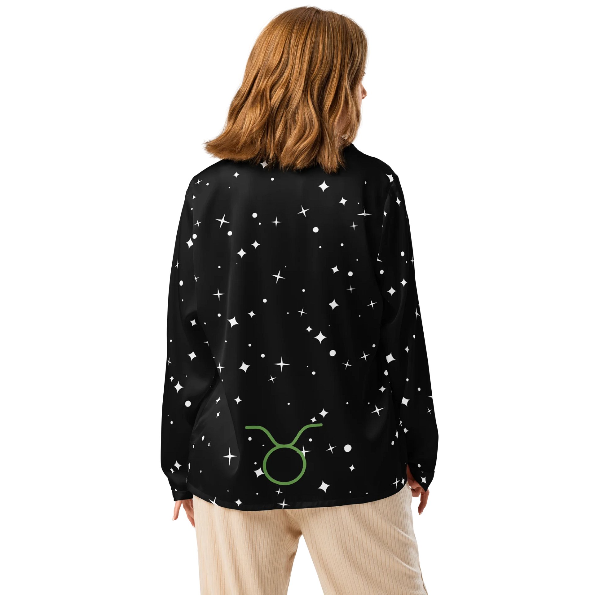 Starry Taurus Silky Women's Pajama Top product image (2)
