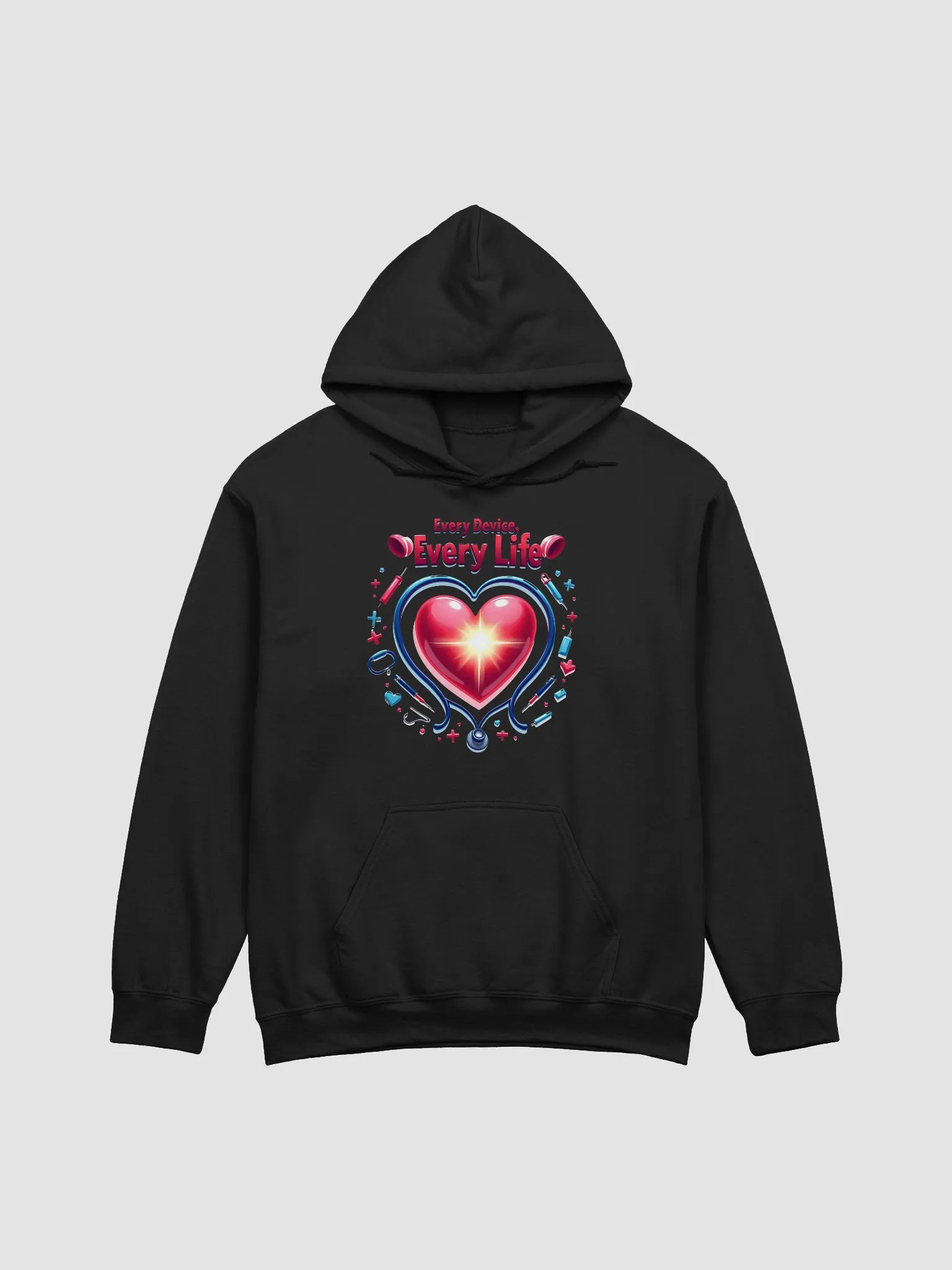EVERY DEVICE EVERY LIFE, Vitality Heartbeat Hoodie product image (5)