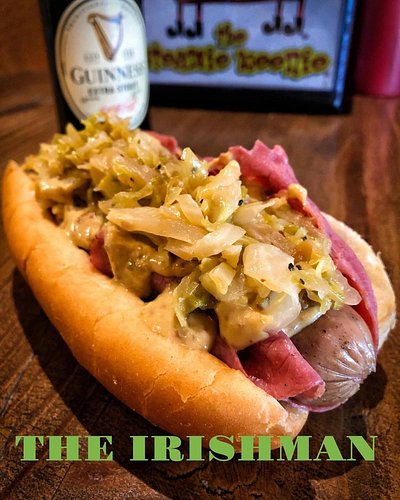 ☘️The Irishman☘️
Get ready for St. Patrick’s Day with our beer brat topped with corned beef, Guinness mustard and butter-brai...