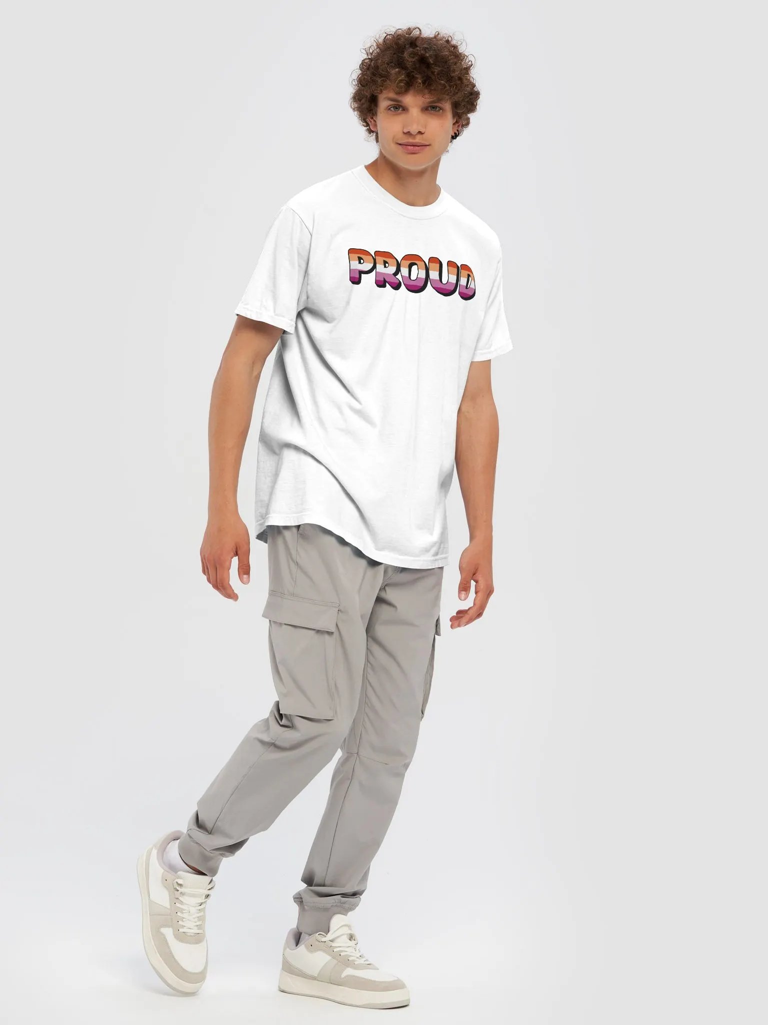 The 'PROUD lesbian' T-Shirt - White product image (7)