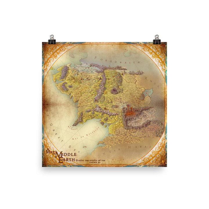 Map of Middle Earth (Third Age) product image (1)