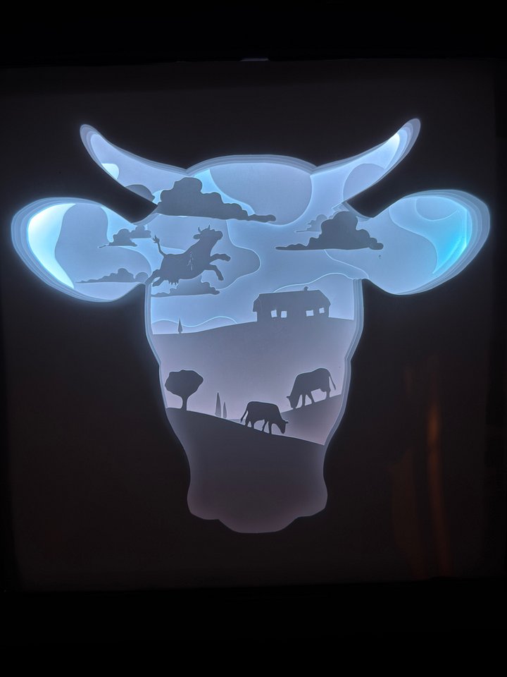 Cow 8x8 Lightbox product image (1)