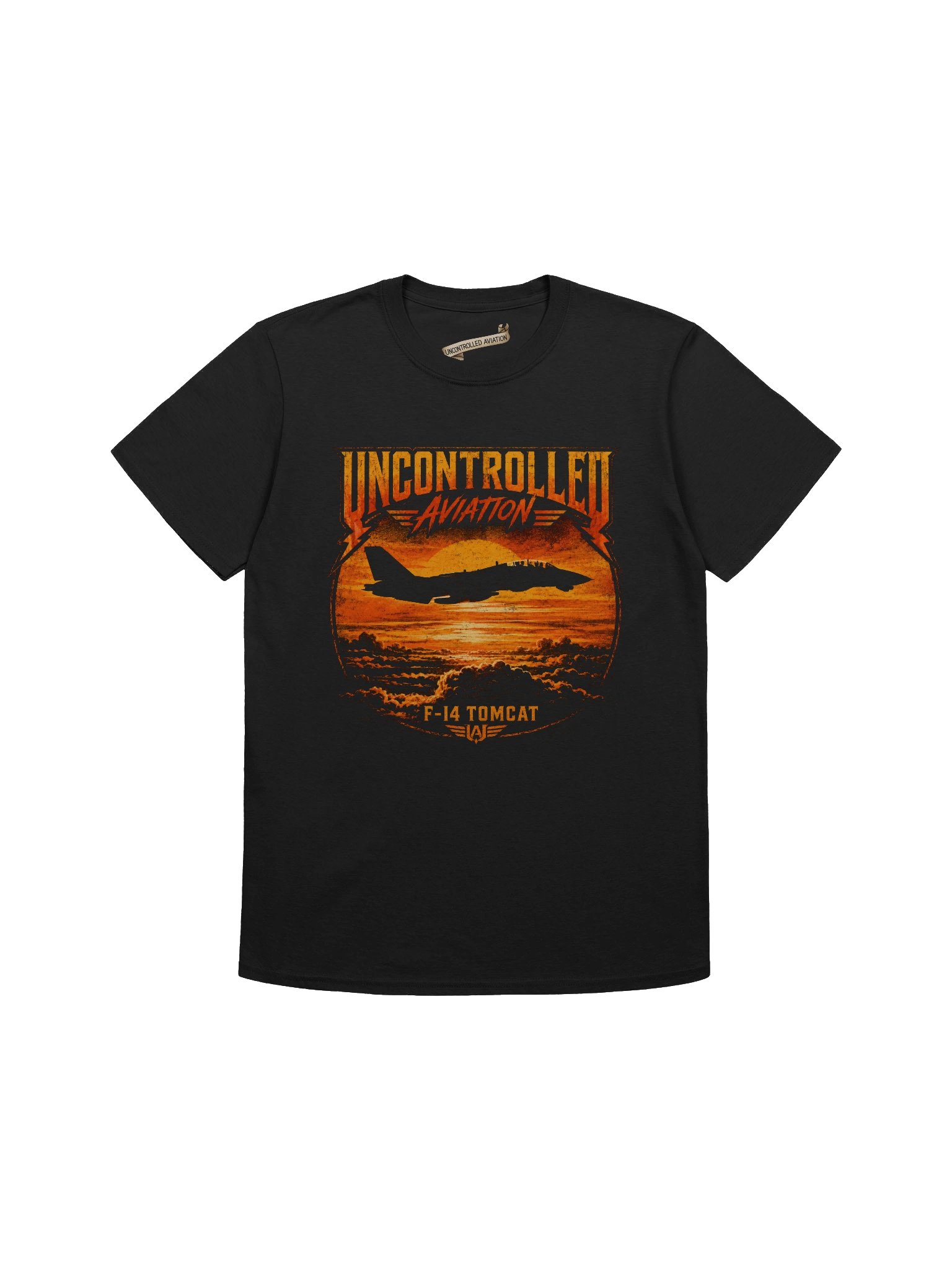SUNSET F-14 TOMCAT — Black Tee product image (1)