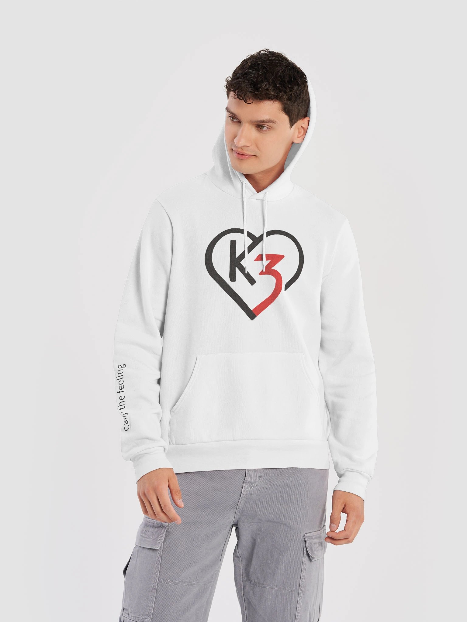 Carry the Feeling™ | CORE Heartmark Signature Hoodie (Black Logo) | Everyday Fit product image (2)
