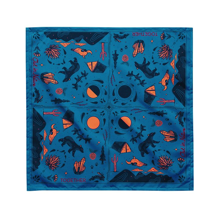 Out in Nature Bandana — Symmetrical Desert Print product image (1)