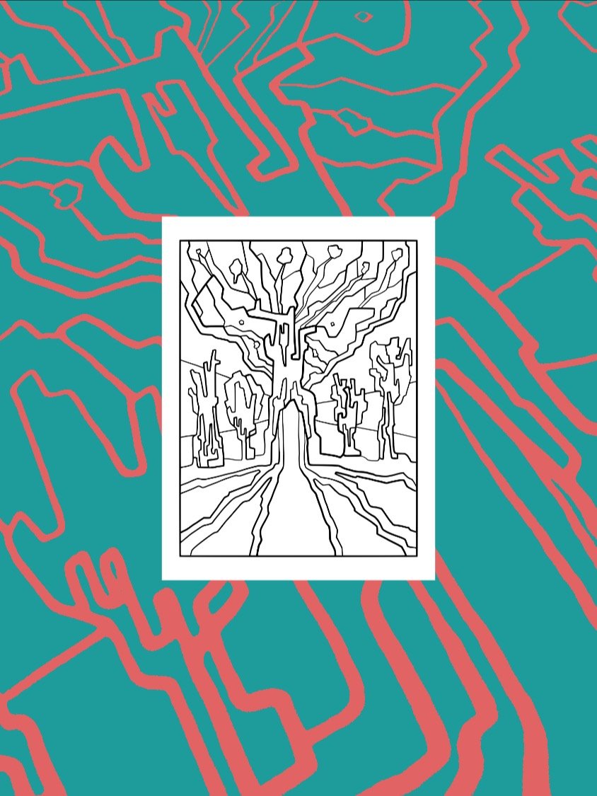 Magic Forest Colouring Page product image (1)