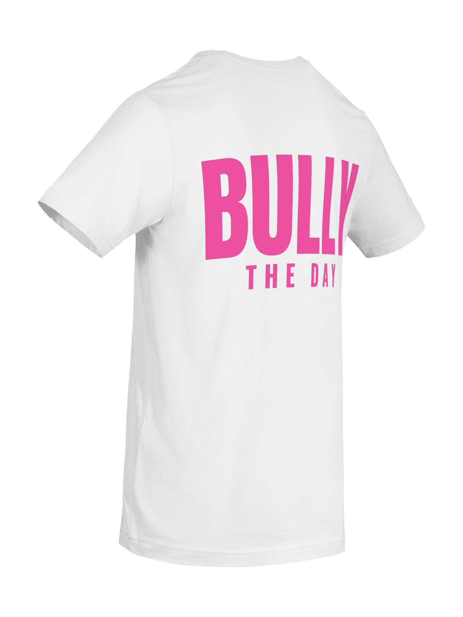 Bully The Day Stacked Tee - White/Pink product image (7)