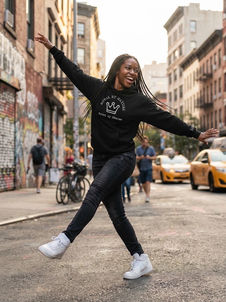 Royal by Nature Rebel by Choice | Hoodie | Originology | Black History X product image (3)