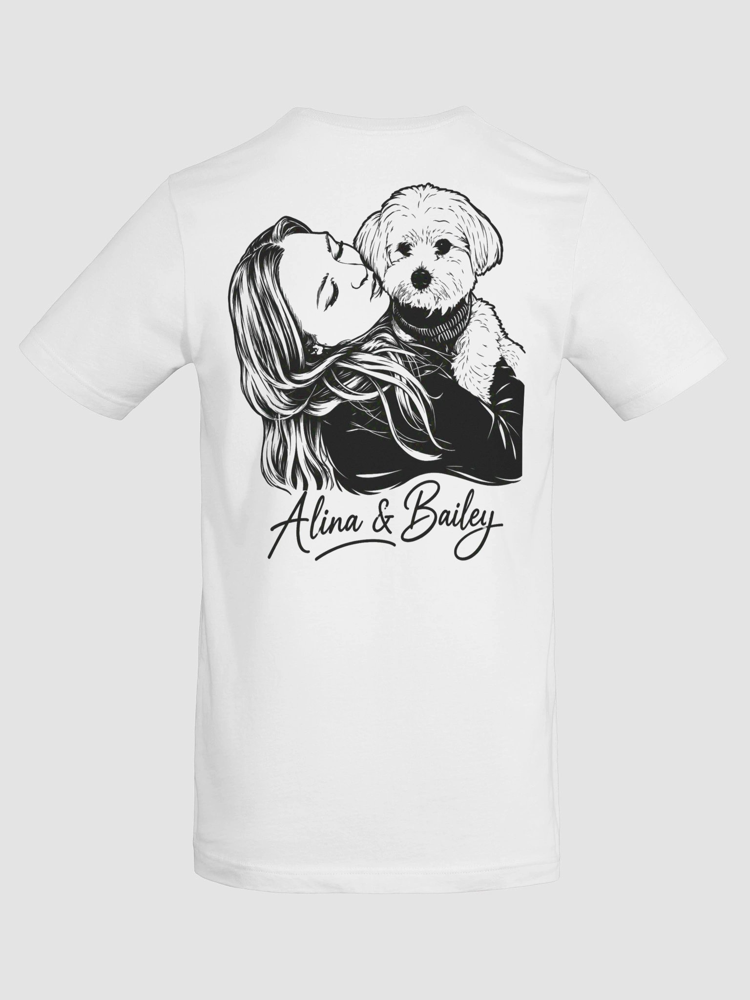 Alina & Bailey Custom Dog Line Art Tee product image (46)