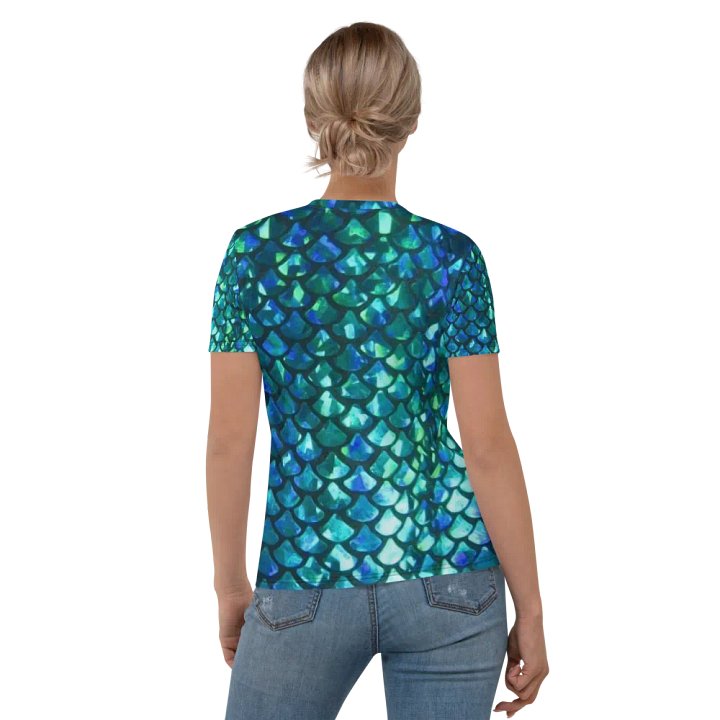 Mermaid Scales Crew Neck T-Shirt product image (2)
