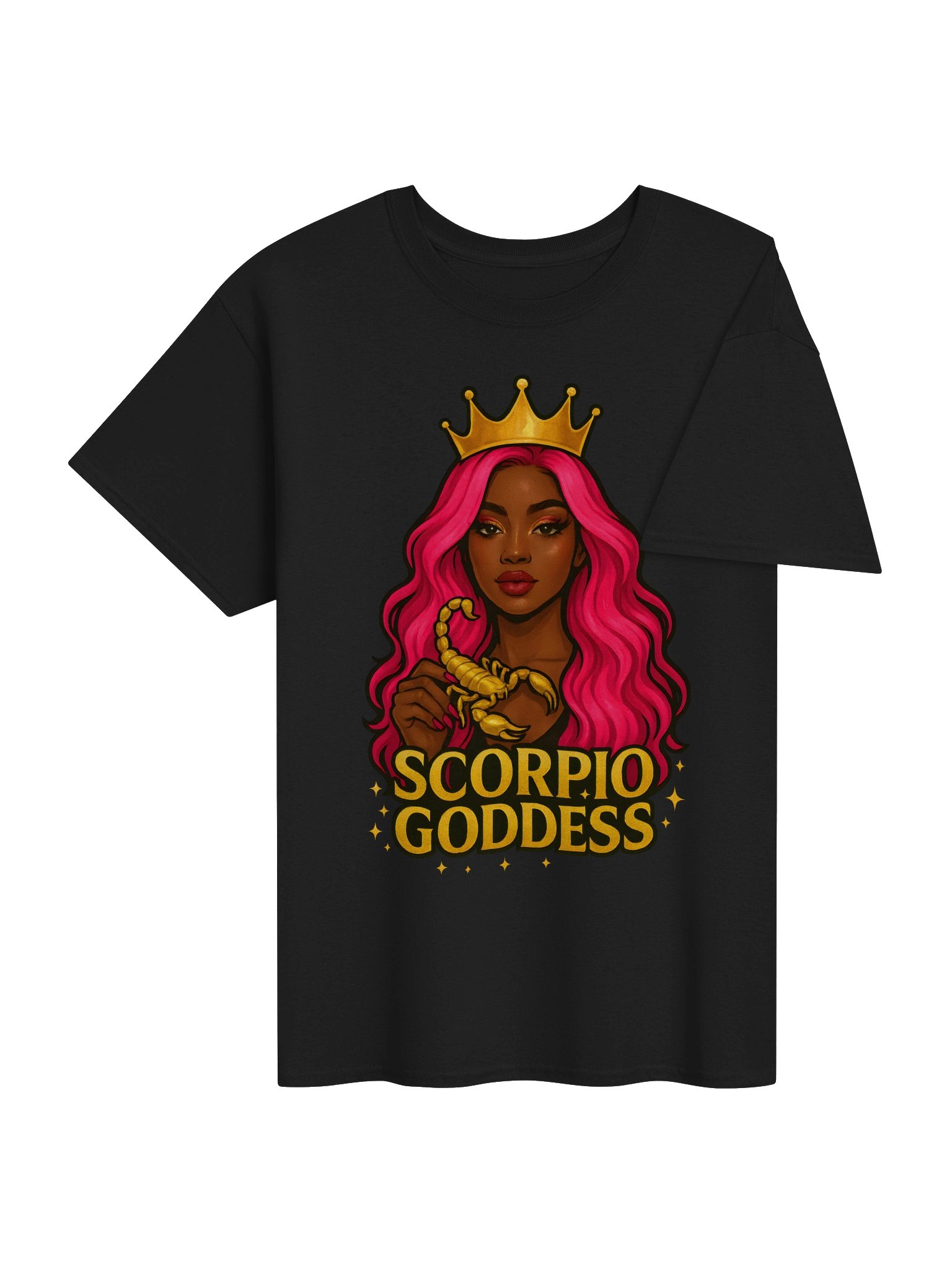 Scorpio Goddess Pink Hair Tee product image (25)