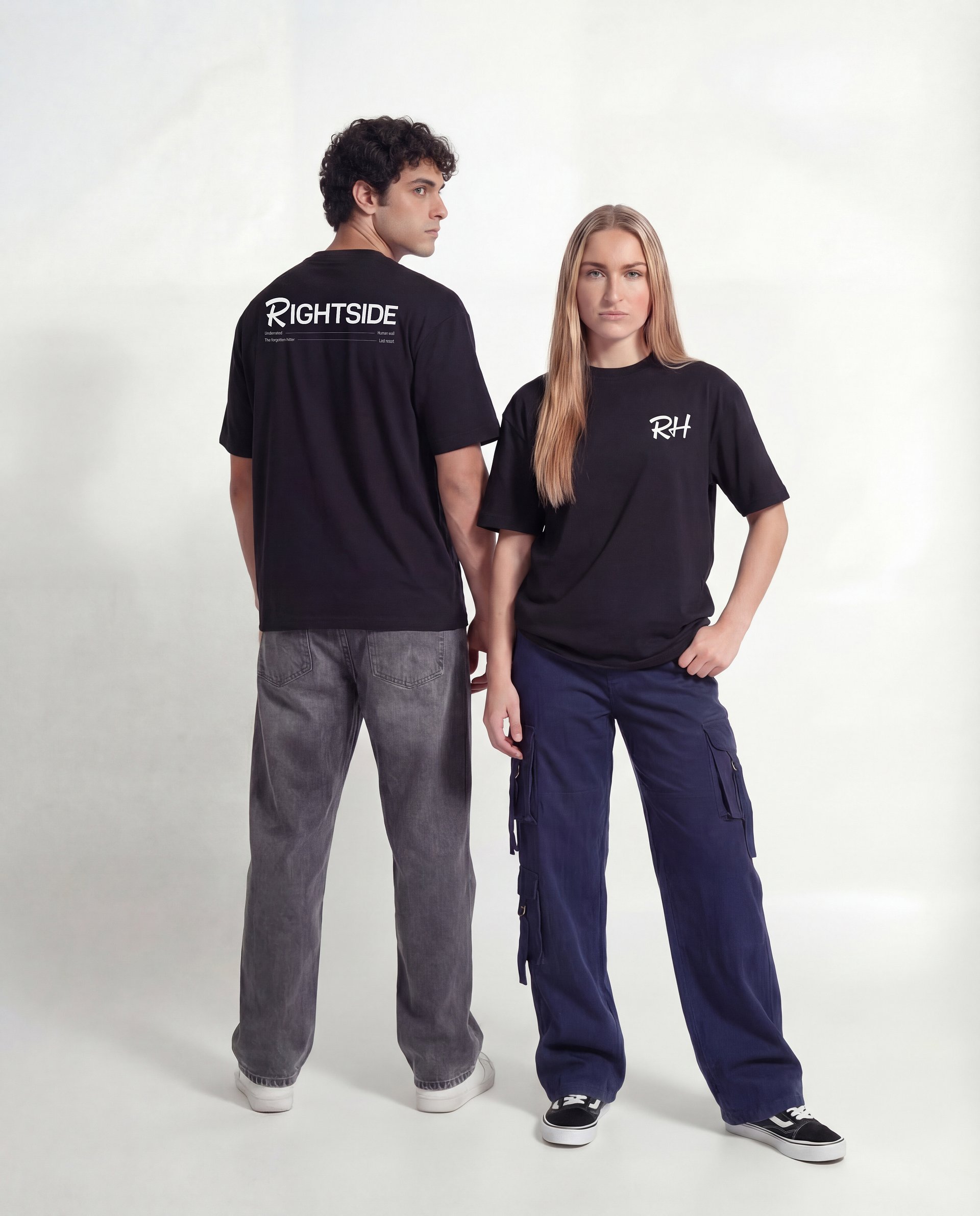 Rightside Oversize Tee — Black product image (3)