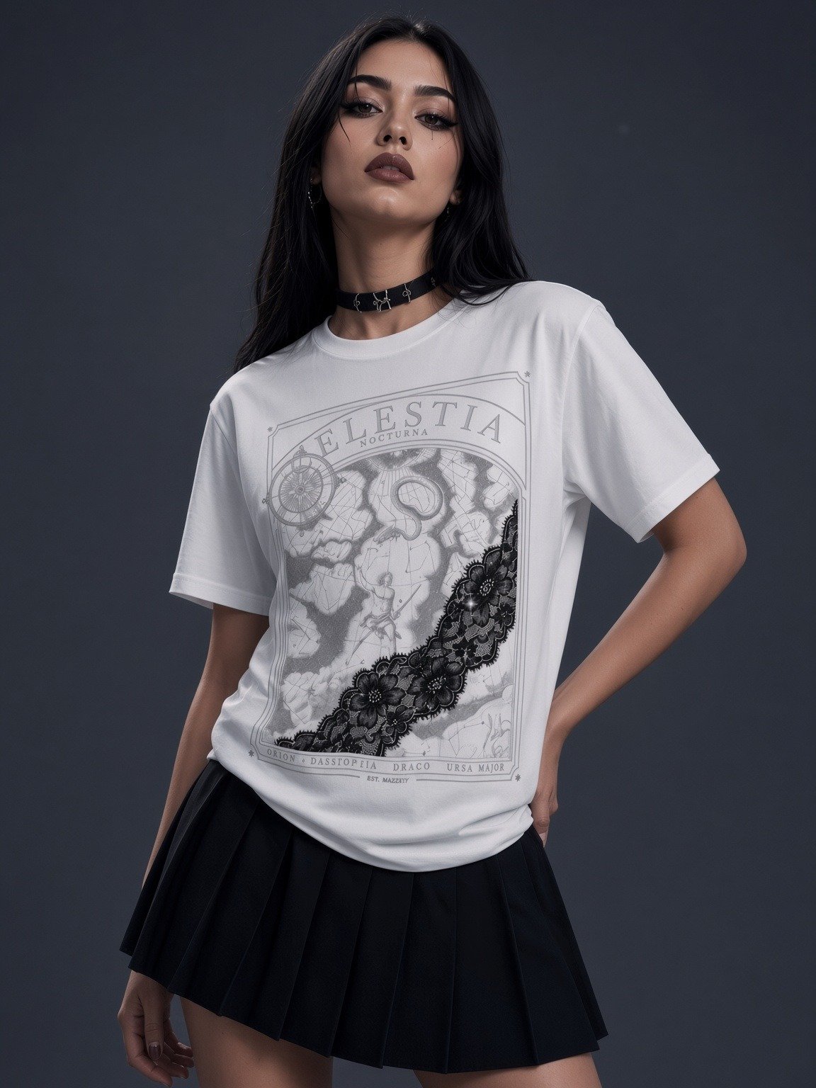 Midnight Veil — Veiled Celestia Chart Tee product image (2)