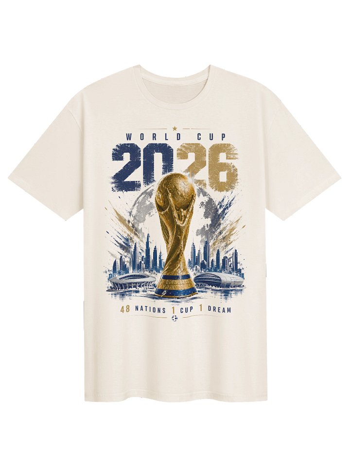 Golden Trophy Football Fan T-Shirt 2026 | Tournament Graphic Tee product image (1)