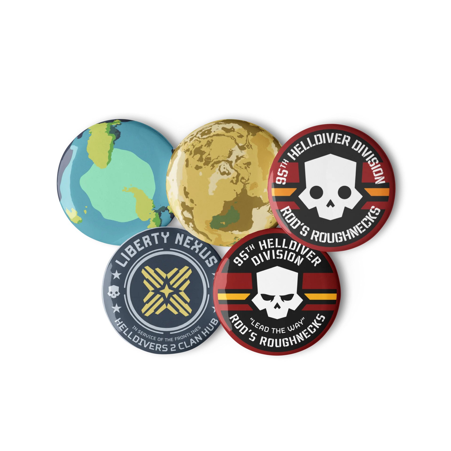 95th Button Pins Set A product image (2)