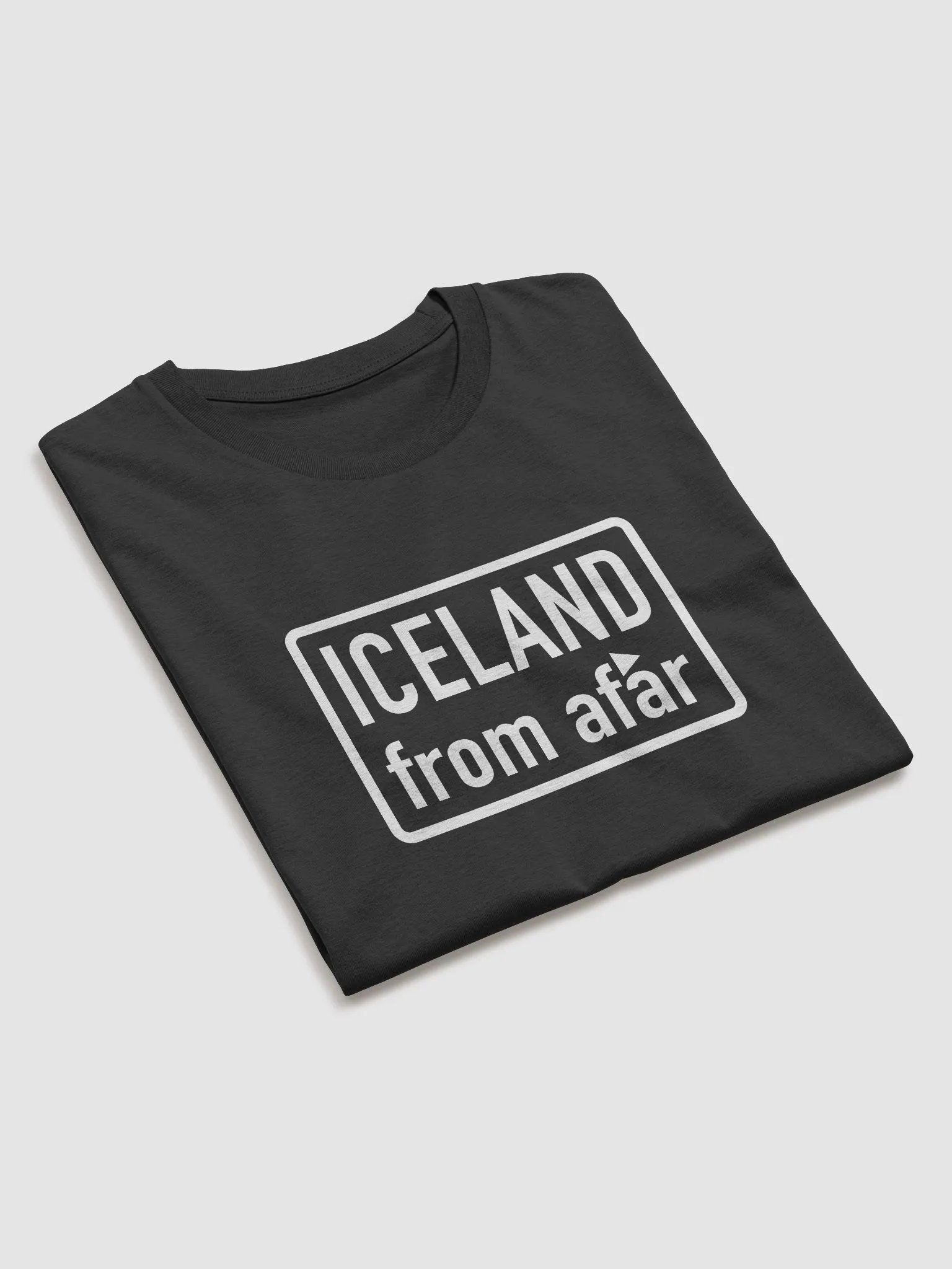 Iceland from afar. Organic cotton T-shirt product image (4)
