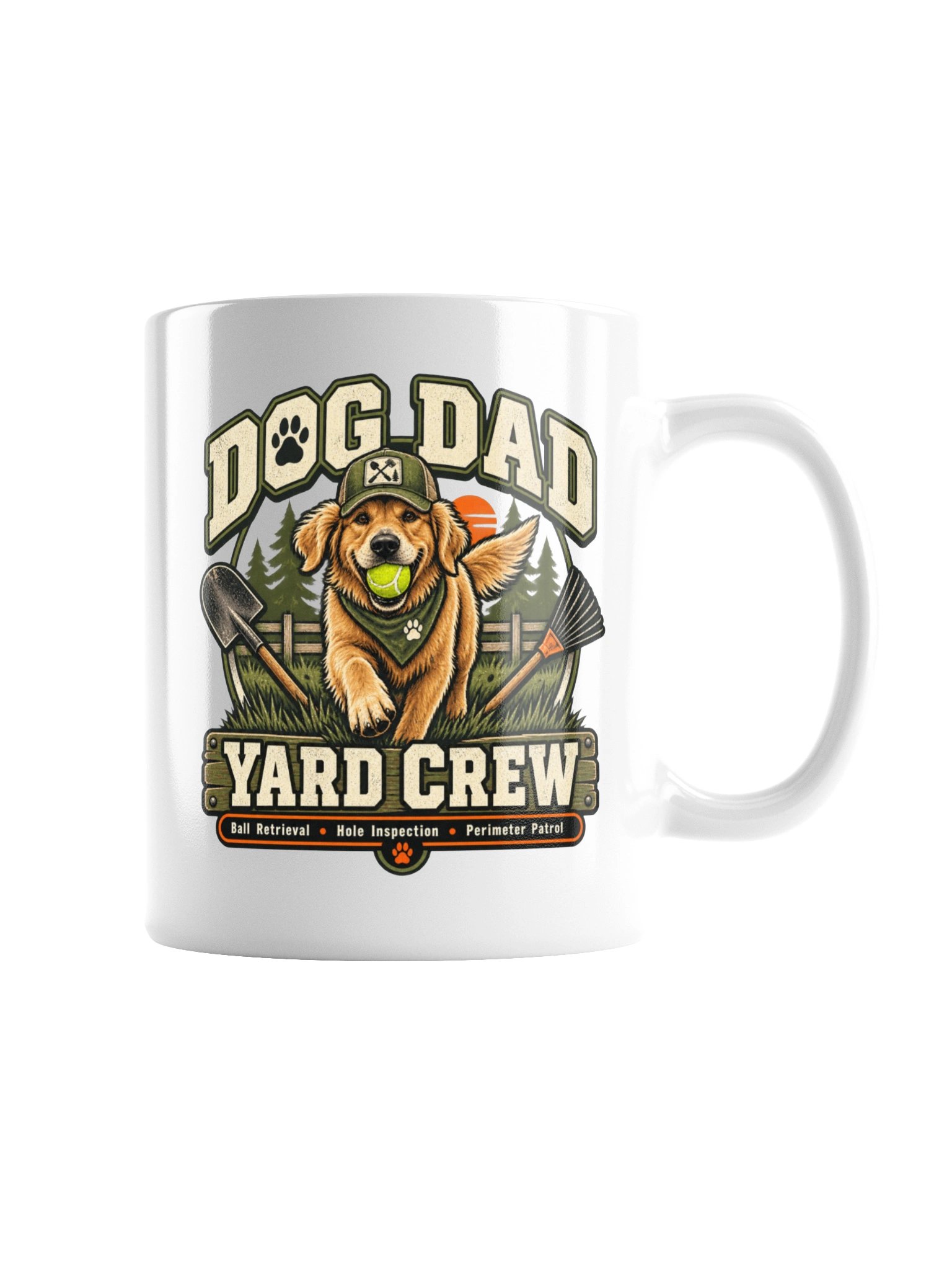 Dog Dad Yard Crew Mug | Funny Dog Dad Coffee Mug product image (7)