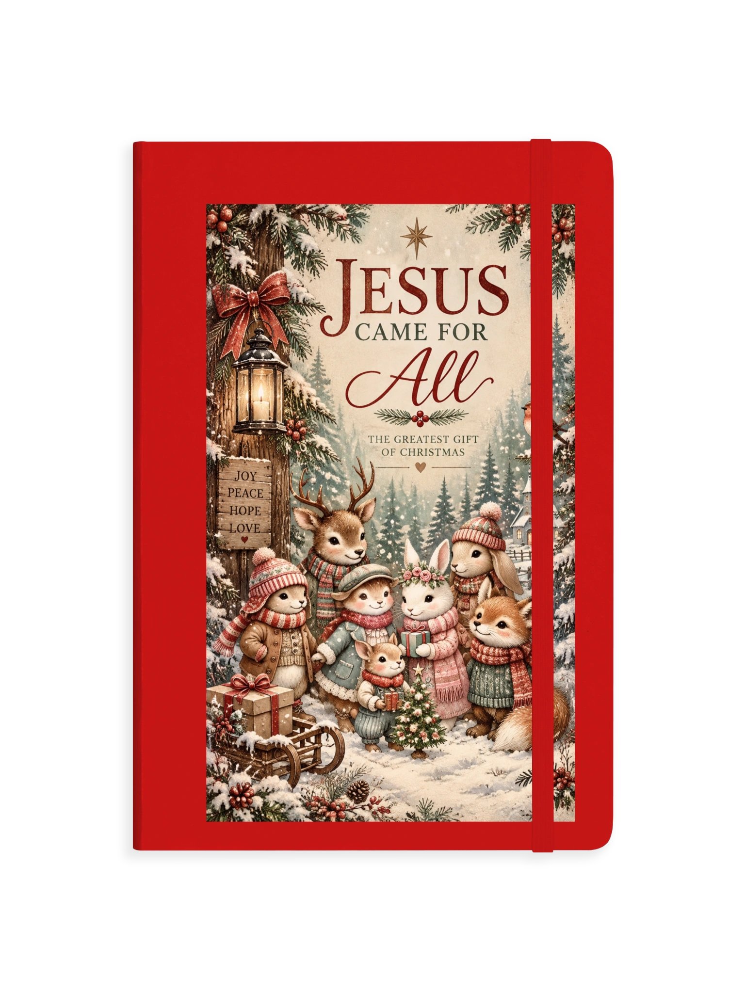 Jesus Came for All Christmas Journal | Christian Christmas Gift | Woodland Animal Journal product image (12)