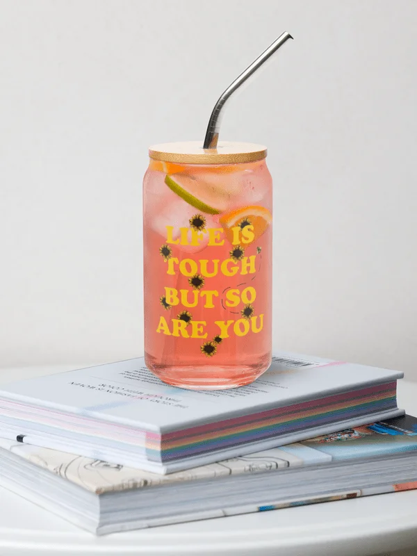 Life Is Tough Can-Shaped Glass product image (5)