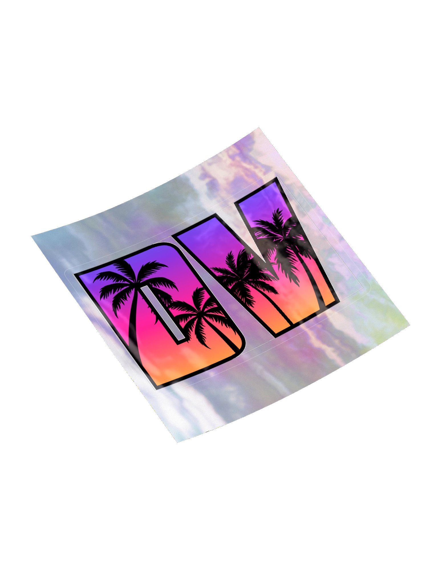 DV vice holographic sticker product image (10)
