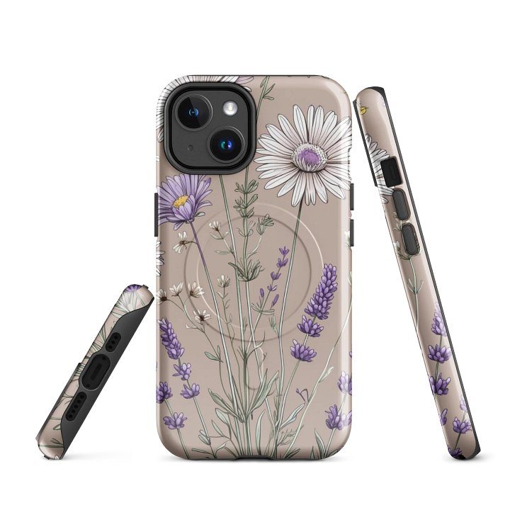 Floral Harmony Tough MagSafe® iPhone® 14, 15, 16, 17, Pro, Pro Max, Plus Cases. product image (1)