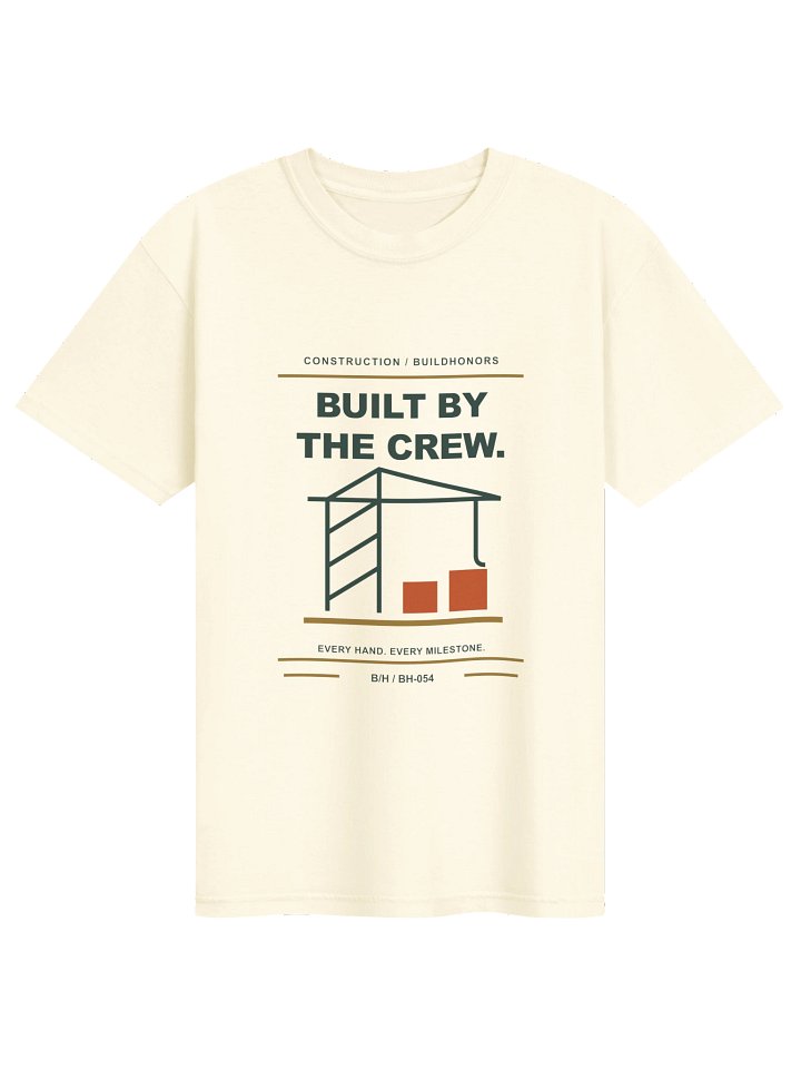 Built by the Crew supplier garment mockup