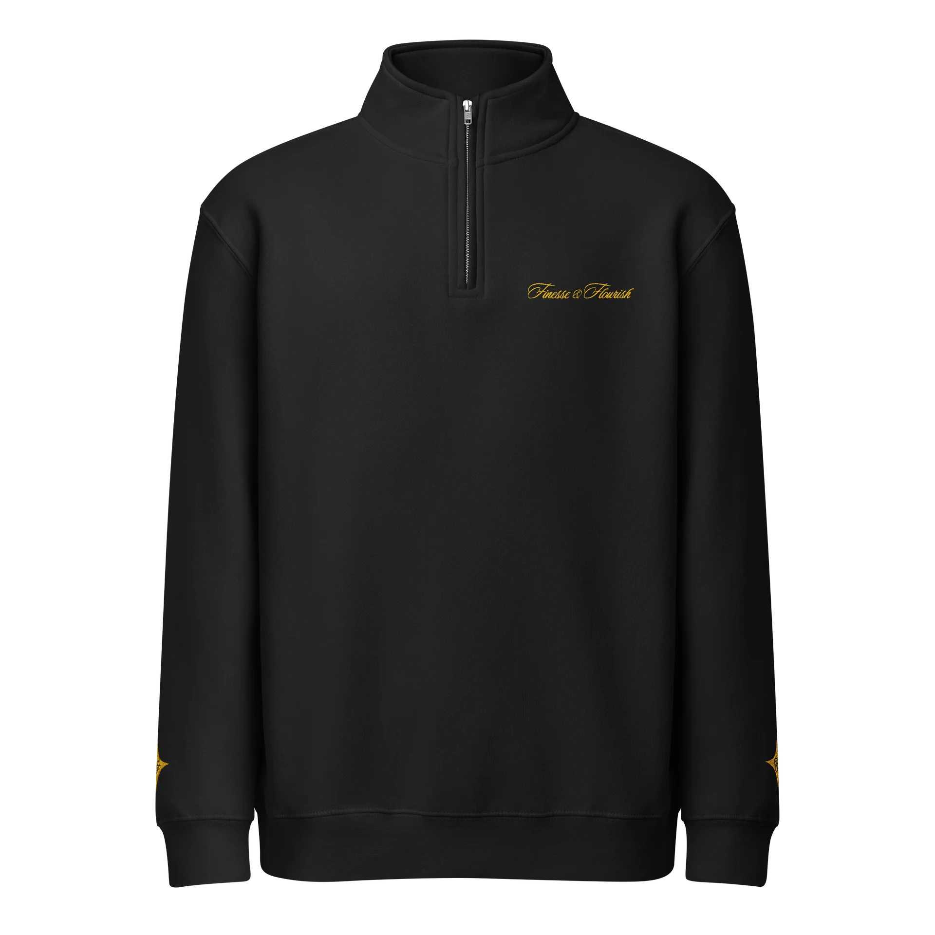 F&F Premium Quarter Zip Sweatshirt (GLD) product image (1)