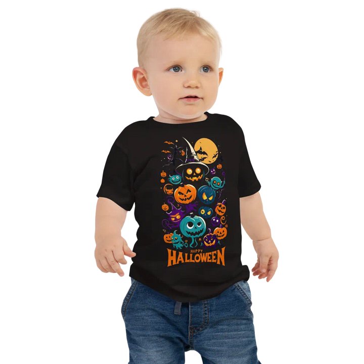 Retro Happy Halloween Baby Tee product image (1)