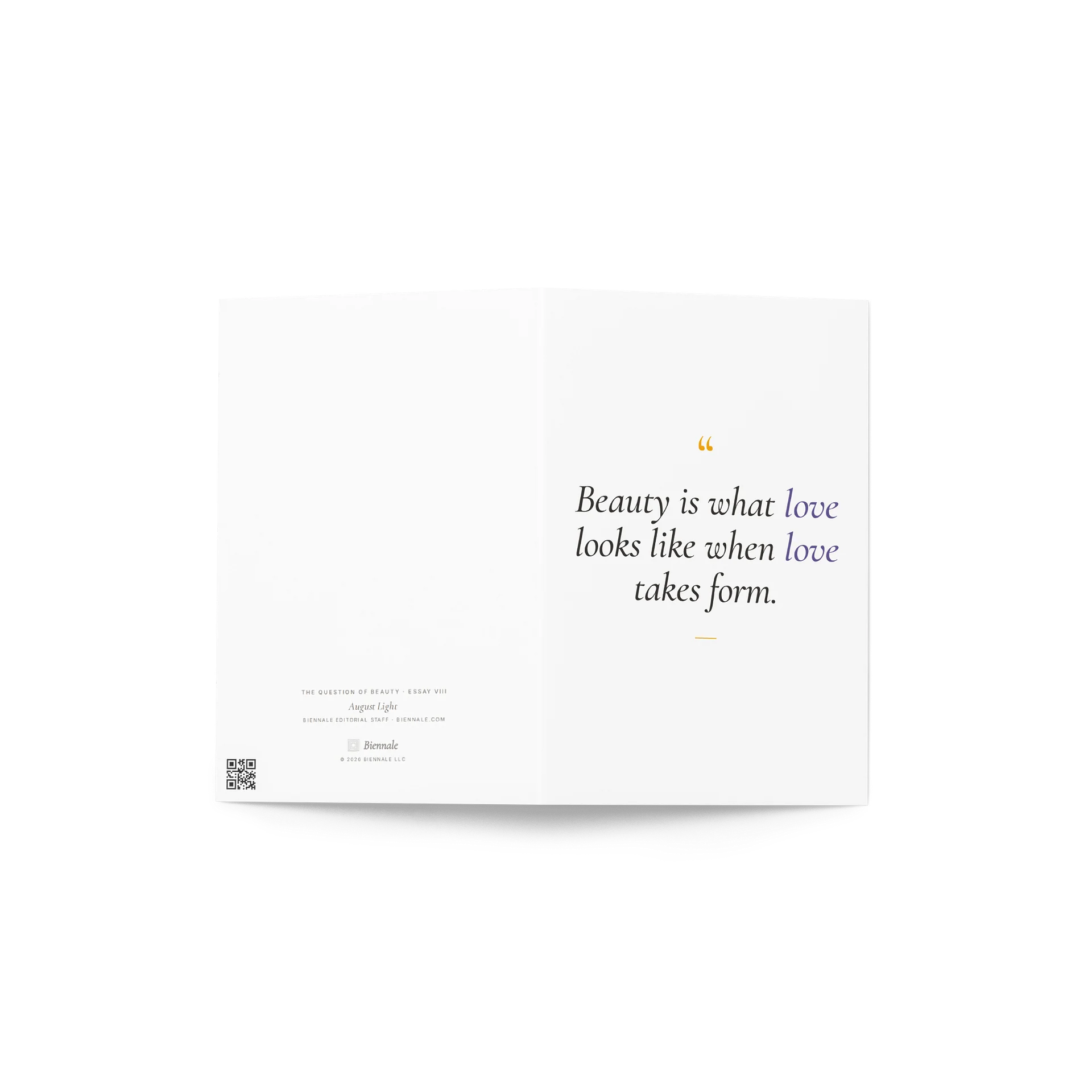 Beauty Is Love Greeting Card product image (4)
