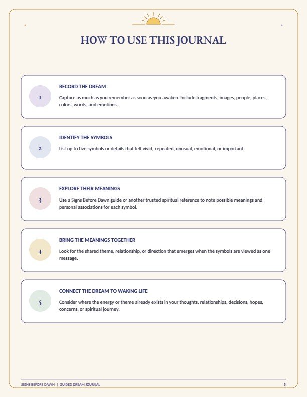 Finding Your Personal Dream Language | Guided Dream Journal for Dream Interpretation product image (2)