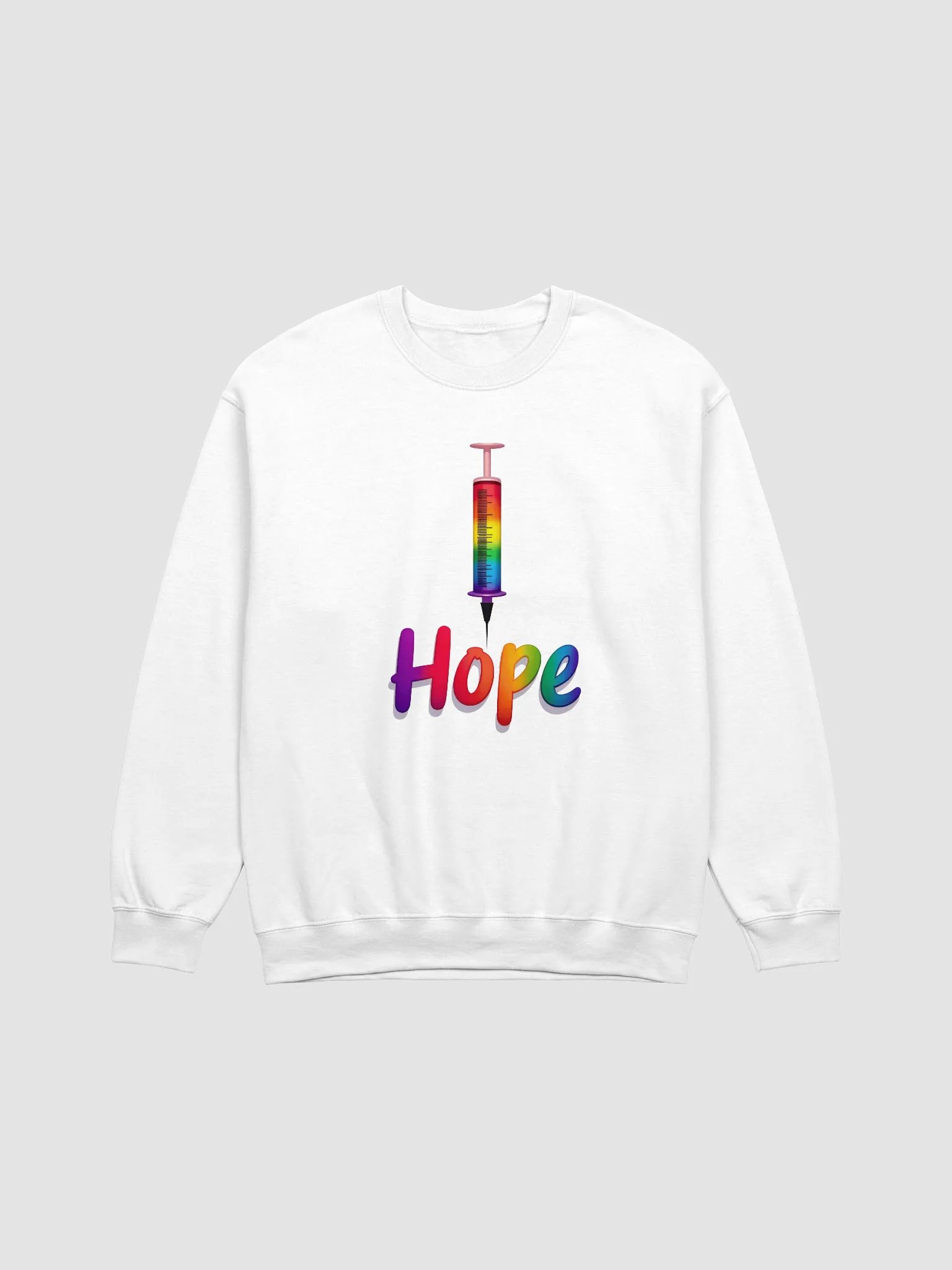 Rainbow Hope Syringe Crewneck Sweatshirt product image (1)