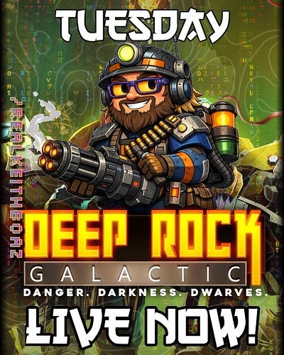 Streaming Deep Rock Galactic today with @angelielas — mining mayhem, swarm chaos, and pure Nexus duo vibes.
Pull up and dive ...