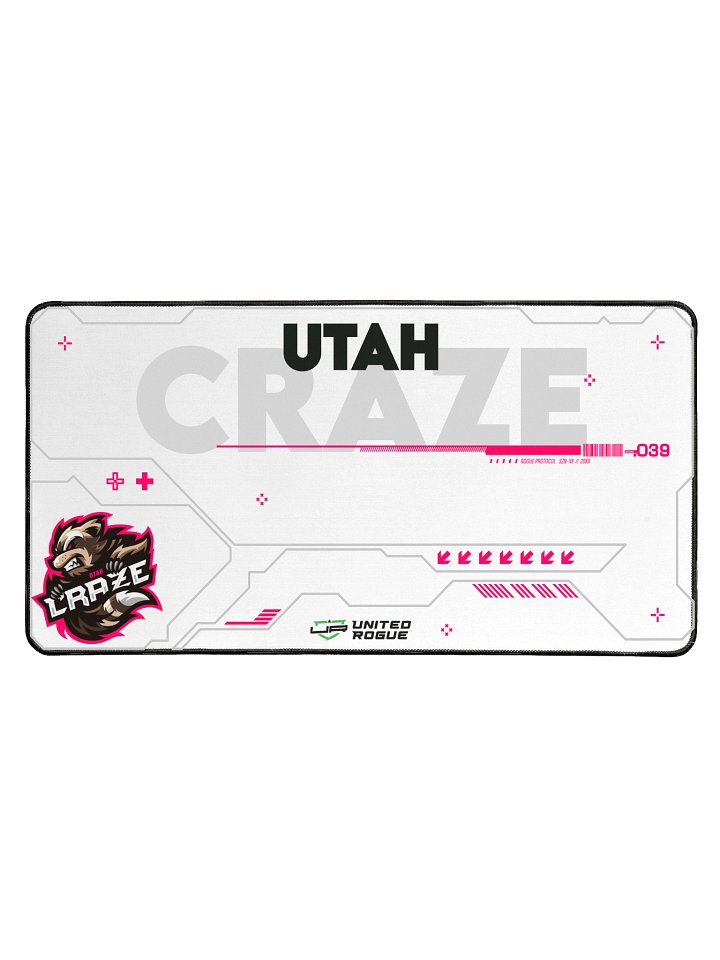 Utah Craze White Desk Mat product image (1)