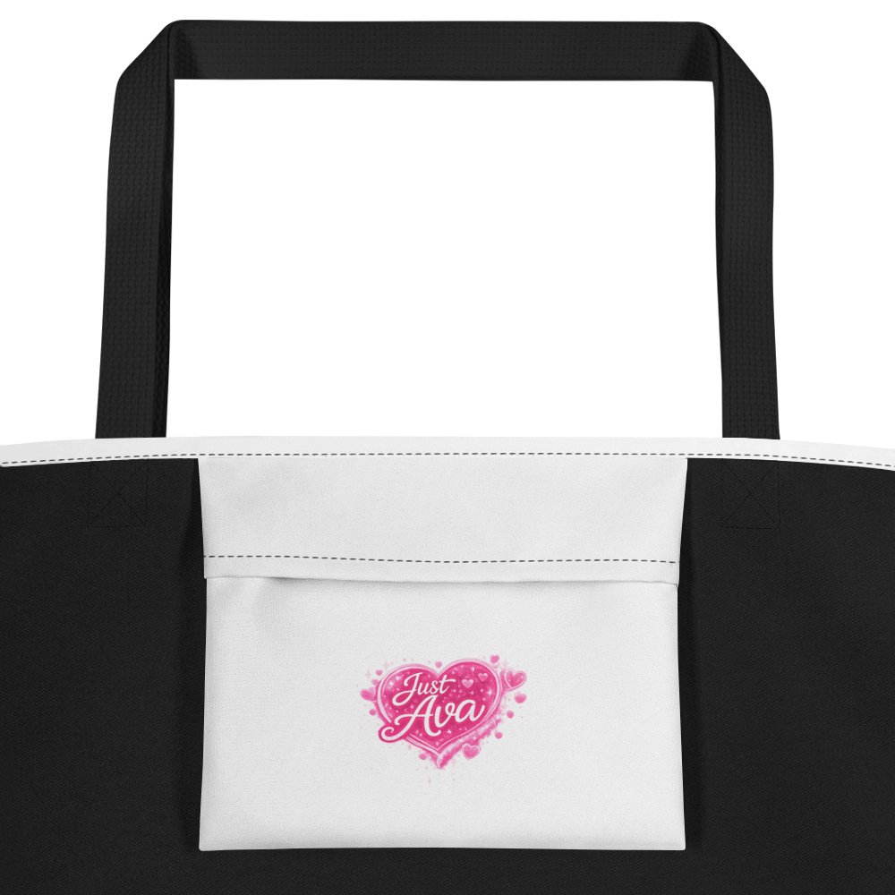 Ava Sparkling Heart Tote Bag product image (2)