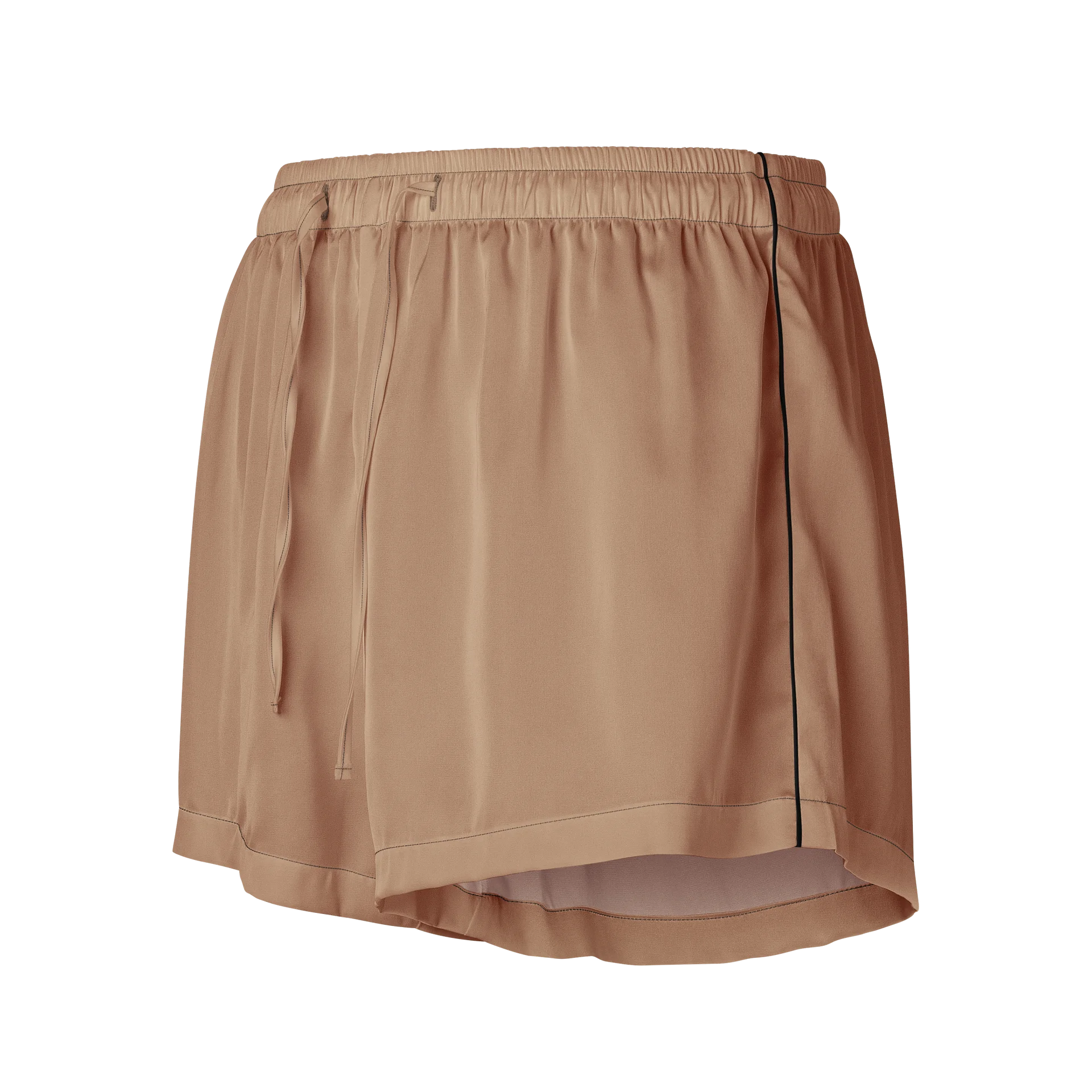 Tan All-Over Print Pajama Shorts product image (1)