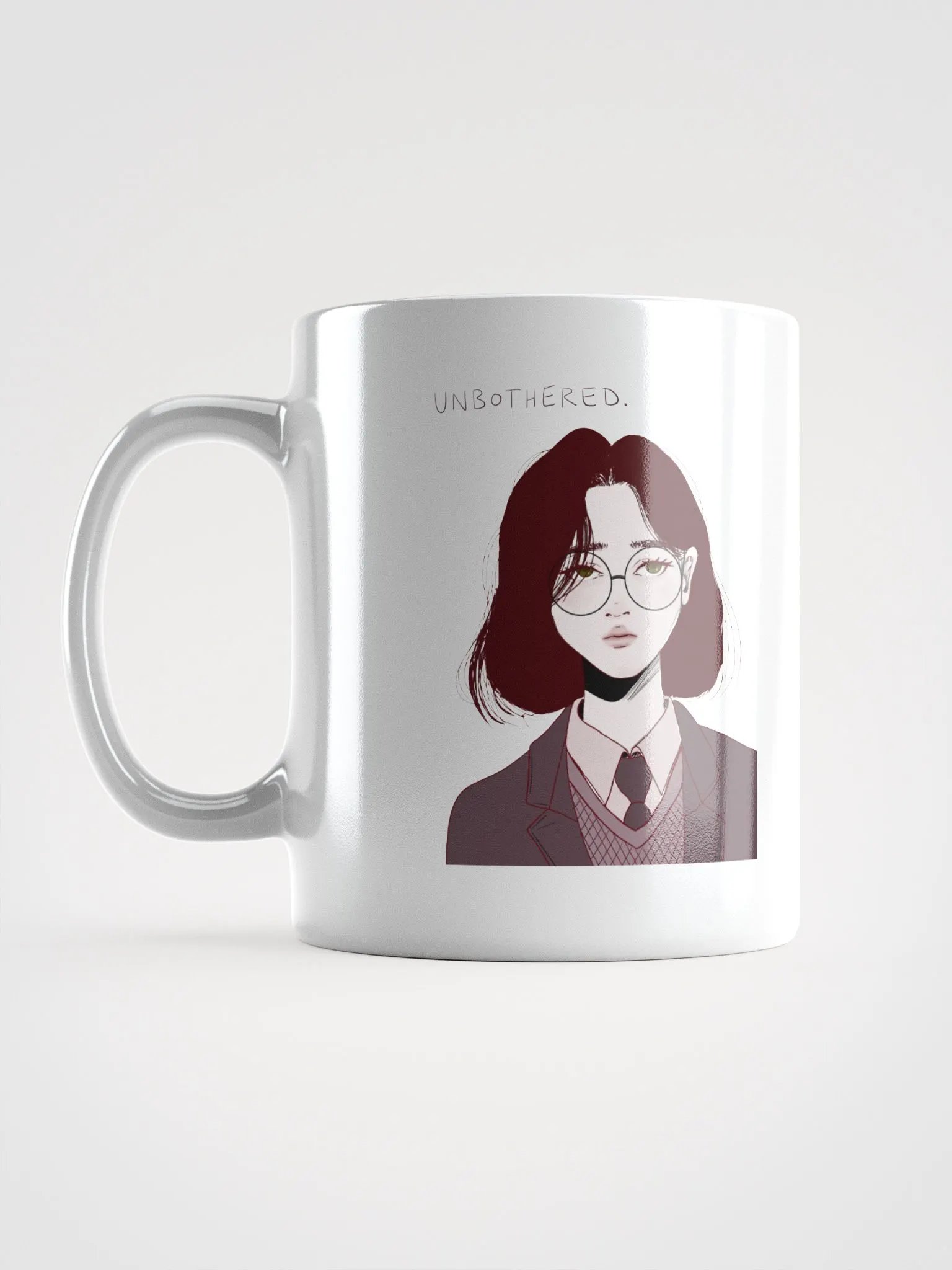 unbothered mug white product image (17)