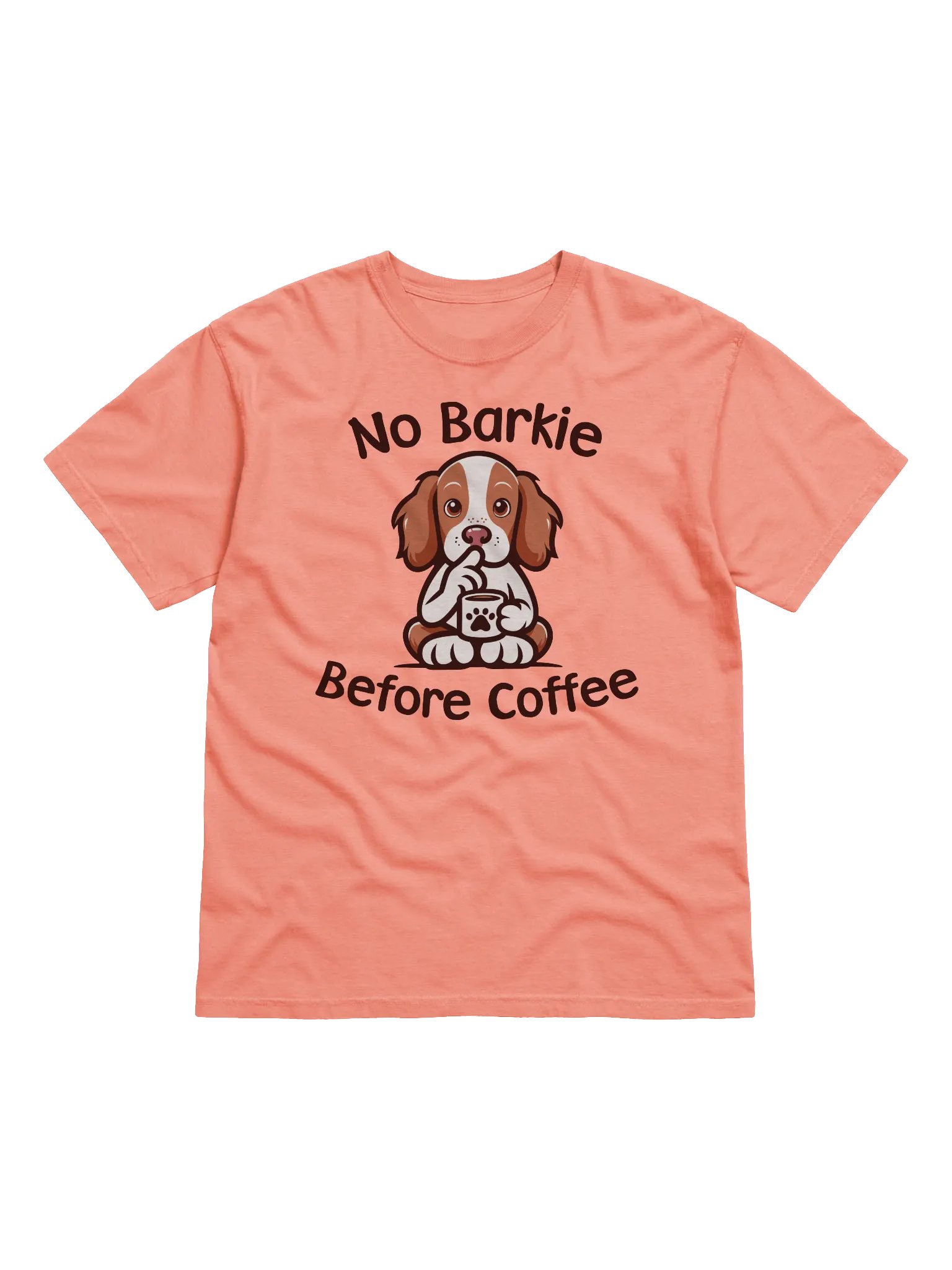 No Barkie Before Coffee Brittany Tee product image (1)