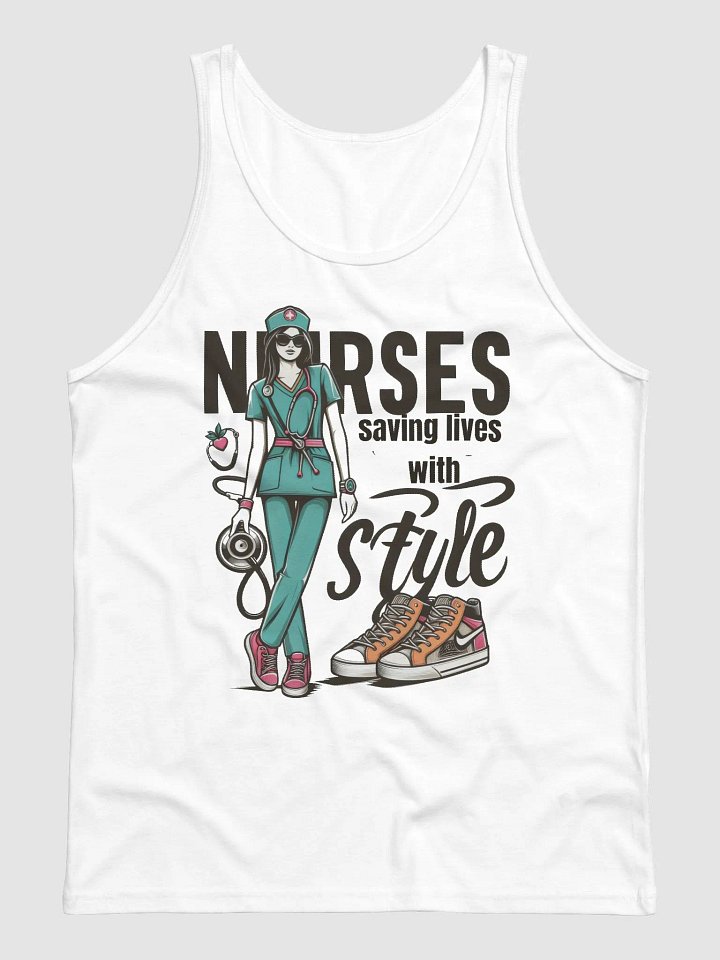 Health Professionals: Stylish Nurse Heartbeat Tank product image (2)