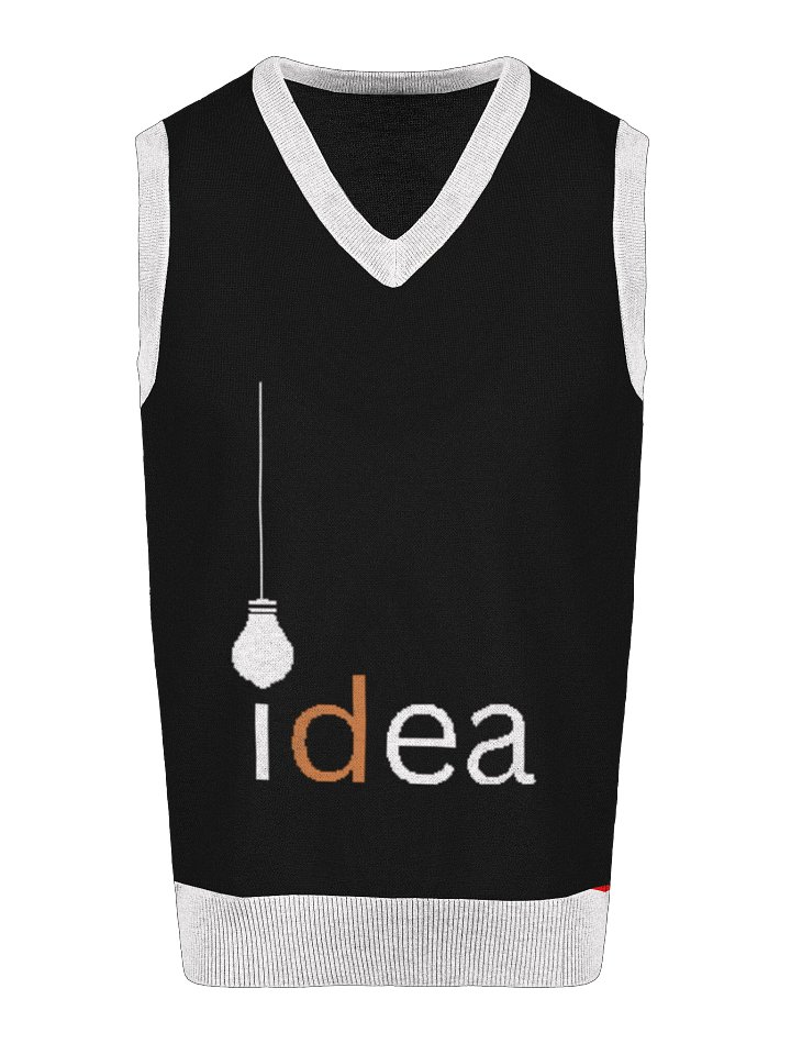 Idea Logo Knitted V-Neck Vest product image (2)