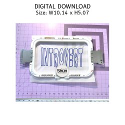 Introvert Applique Embroidery Design product image (2)