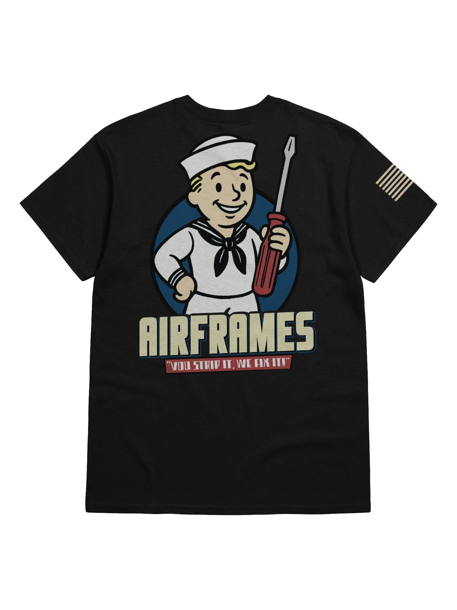 "AIRFRAMES: Strip it" Work Shirt product image (1)