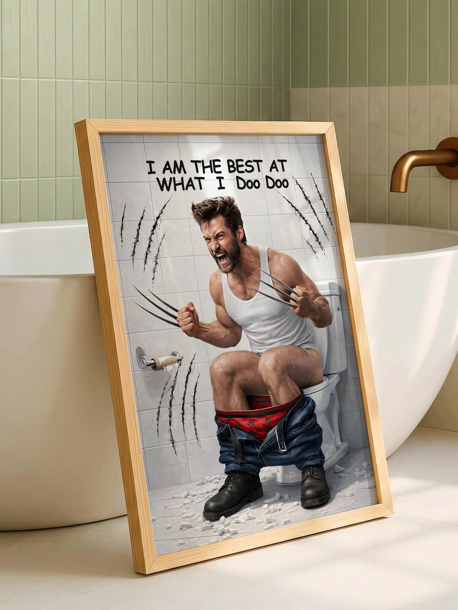 Wolverine Bathroom Wall Art 3 product image (5)