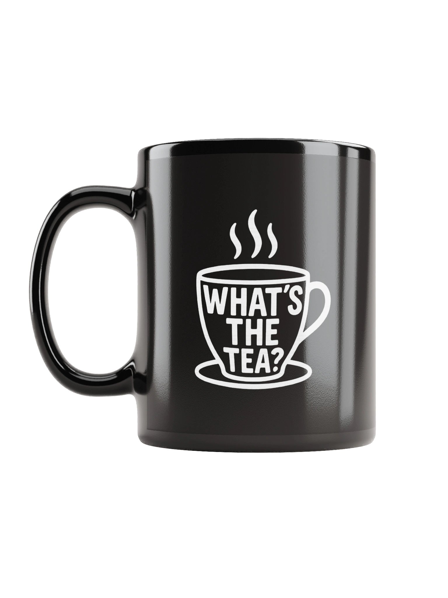 What's The Tea? Mug - Black product image (1)