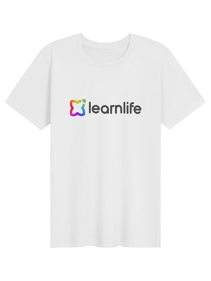 Adult/Teen Tee - Cotton - Horizontal Logo - Rainbow & Charcoal product image (1)