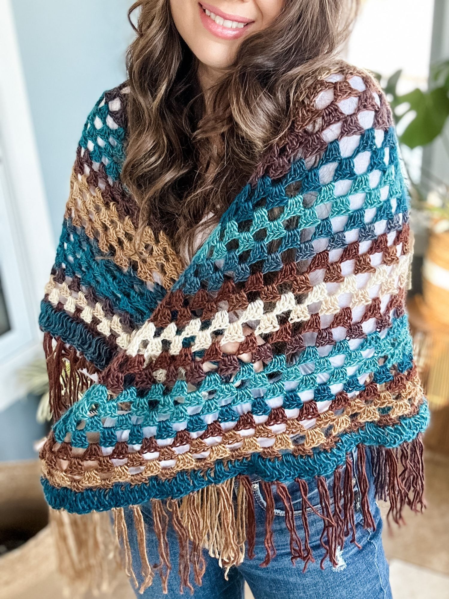 Feathered Fall Shawl Crochet Pattern product image (2)
