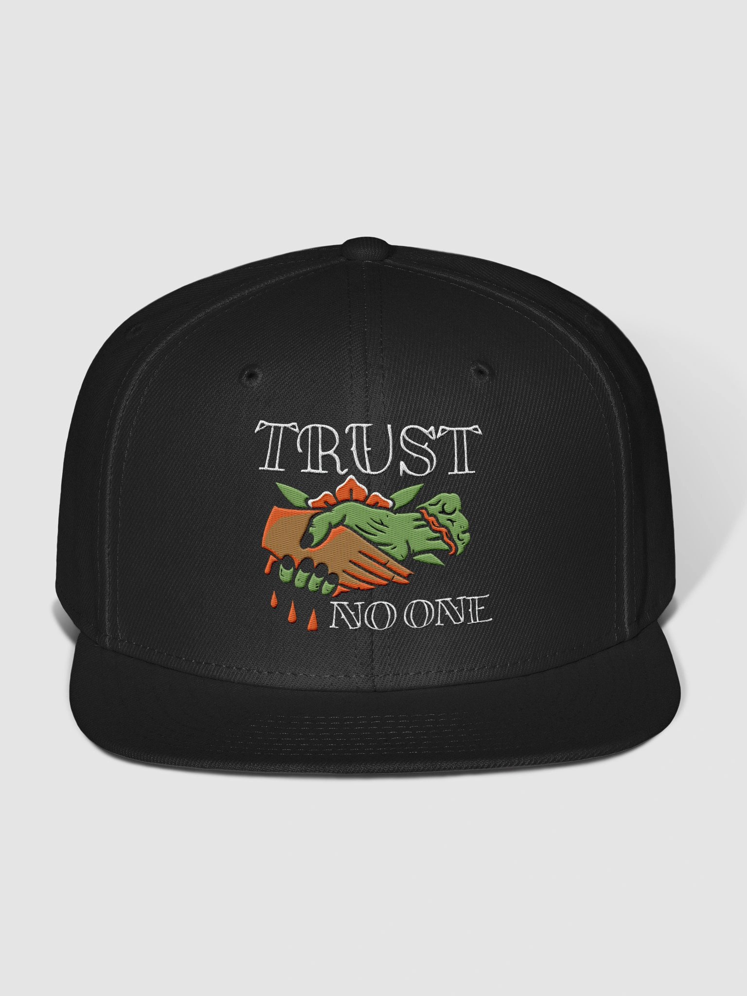 "Trust No One" Embroidered Snapback product image (1)