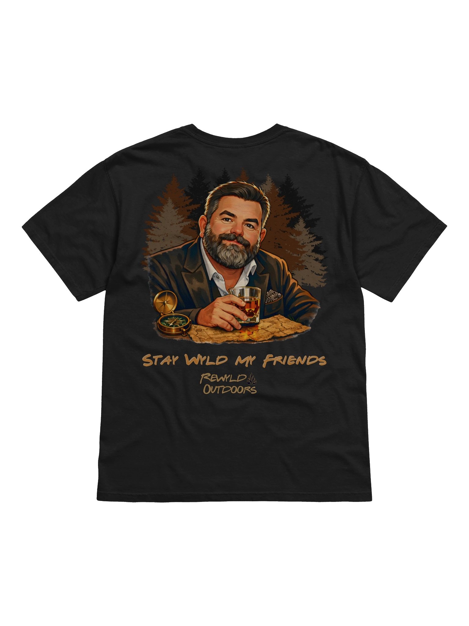 Wilderness Explorer Whiskey T-Shirt product image (2)
